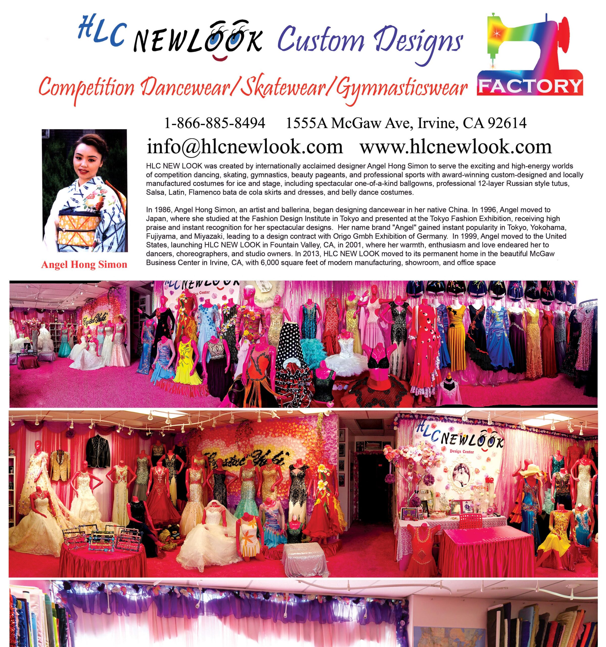 Custom competition dancewear and gymnasticswear by HLC NEW LOOK in Irvine, CA.